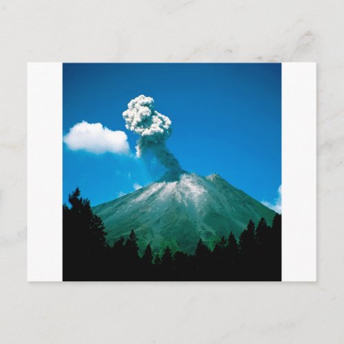 Mountain Arenal Erupting Costa Rica Postcard