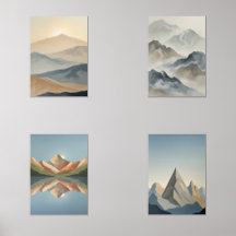 Mountain art prints, landscape scenes