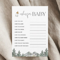 Mountain Baby Shower Wishes For Baby Cards