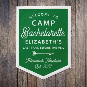 Mountain Bachelorette Party Welcome Sign Pennant