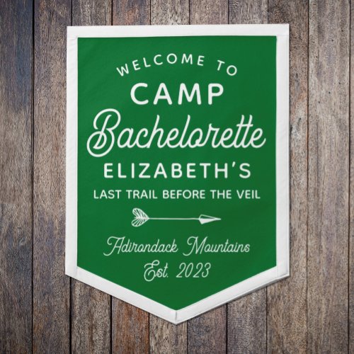 Mountain Bachelorette Party Welcome Sign Pennant