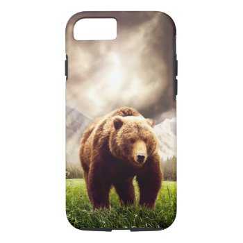 Mountain Bear Iphone 8/7 Case by CaptainScratch at Zazzle