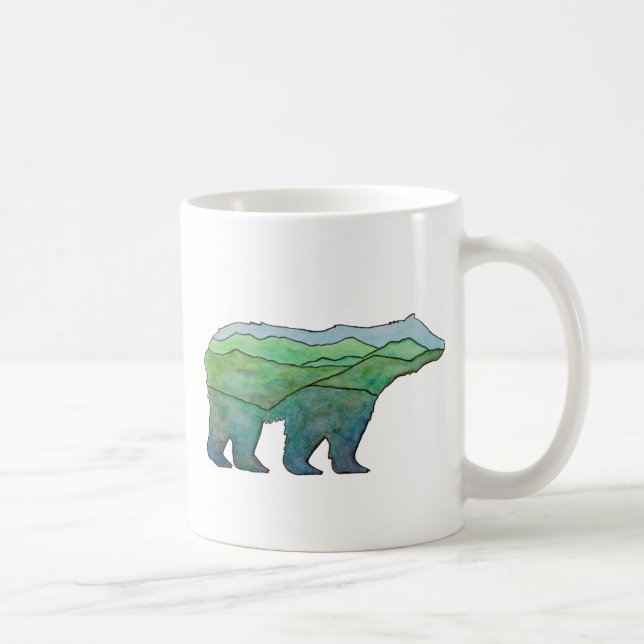 Mountain bear coffee mug (Right)