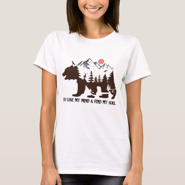 Mountain Bear Forest T-Shirt (Front)