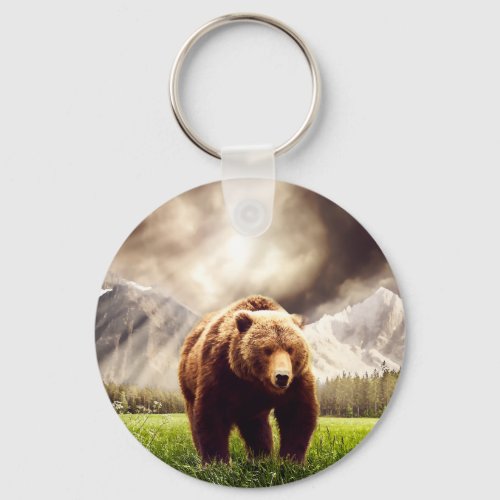 Mountain Bear Keychain