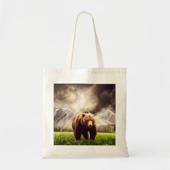 Mountain Bear Tote Bag by CaptainScratch at Zazzle