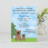 Mountain Bears Baby Shower Invitation for Boys | Zazzle