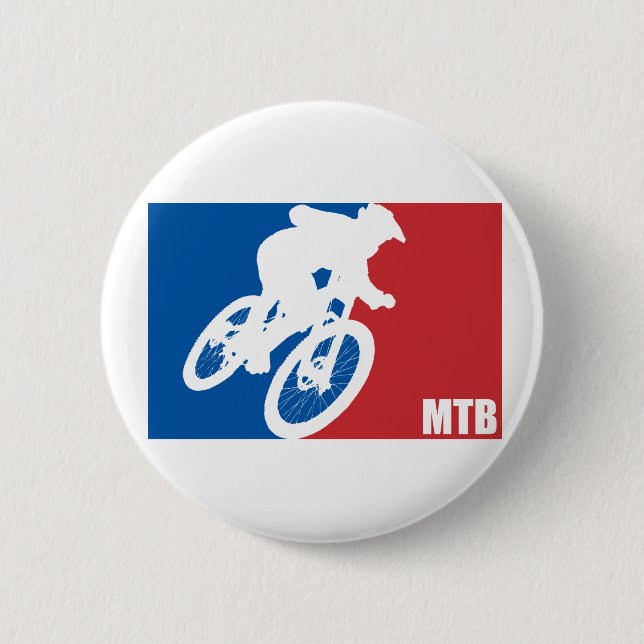 Mountain Bike All-Star Pinback Button (Front)