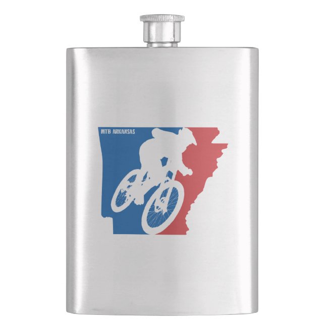 Mountain Bike Arkansas Flask (Front)