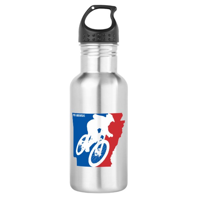 Mountain Bike Arkansas Stainless Steel Water Bottle (Front)