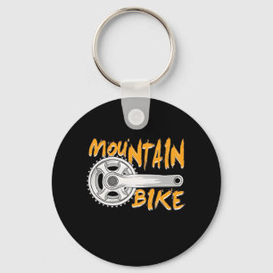 Mountain Bike Art Keychain