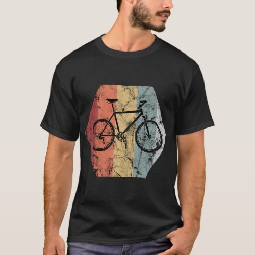 Mountain Bike Bicycle _ Retro Vintage Men Ladies T_Shirt