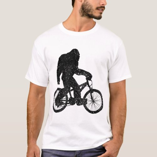 Mountain Bike Bigfoot MTB Biking Cycling Funny Bik T_Shirt