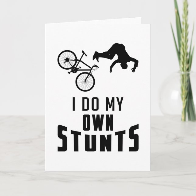 Mountain Bike Biking Bicycle Downhill Gift Idea Card (Front)
