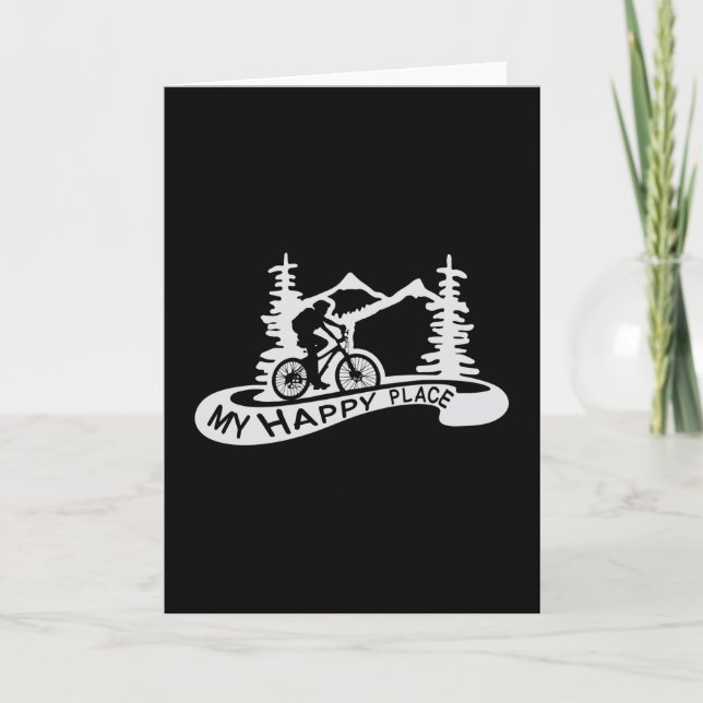Mountain Bike Biking Downhill Bicycle MTB Gift Card (Front)