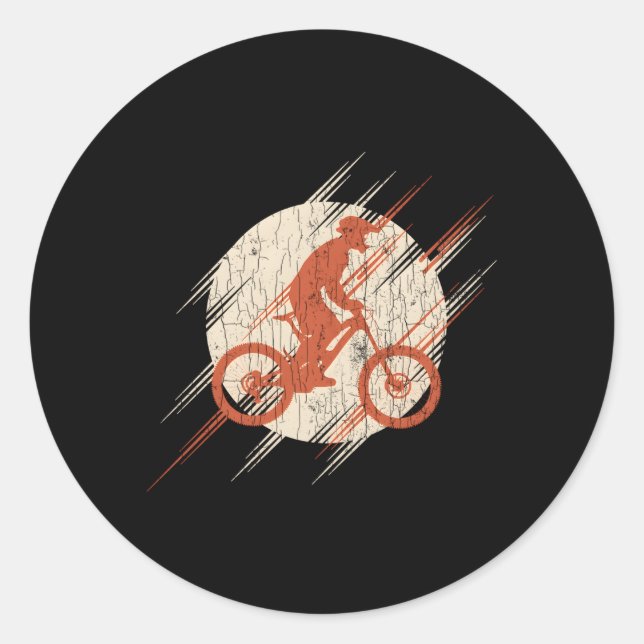 Mountain Bike Biking Youth Classic Round Sticker (Front)
