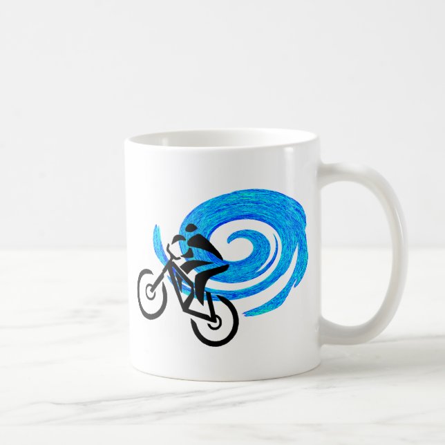MOUNTAIN BIKE BLUEBIRD COFFEE MUG (Right)