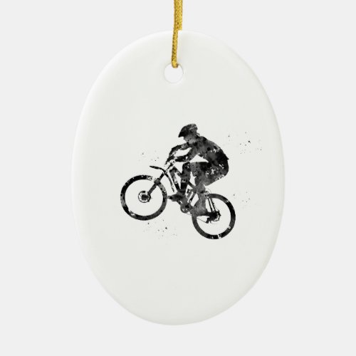 Mountain Bike Ceramic Ornament