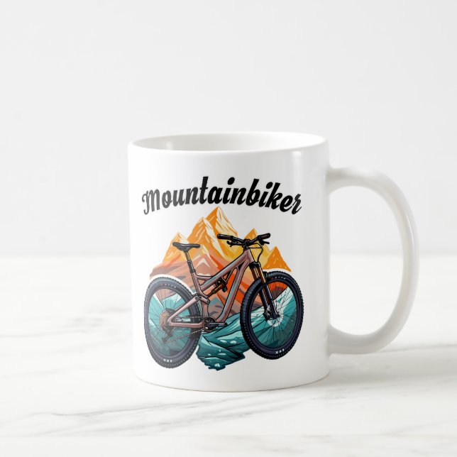 mountain bike coffee mug (Right)