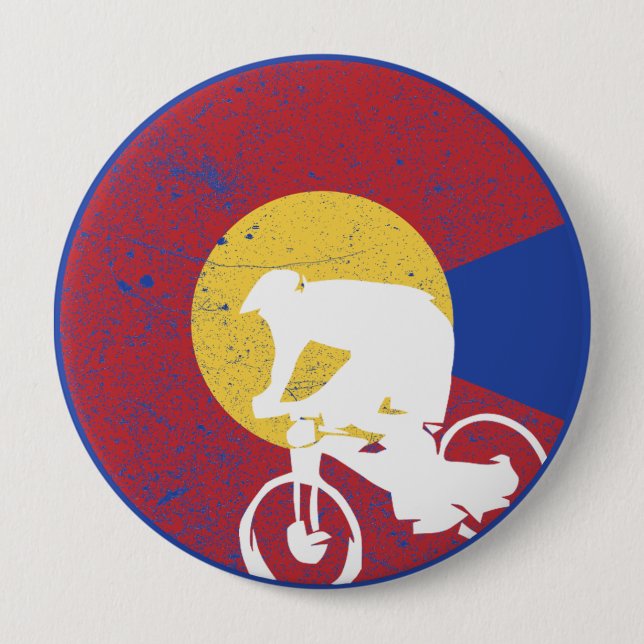 Mountain Bike Colorado Button (Front)