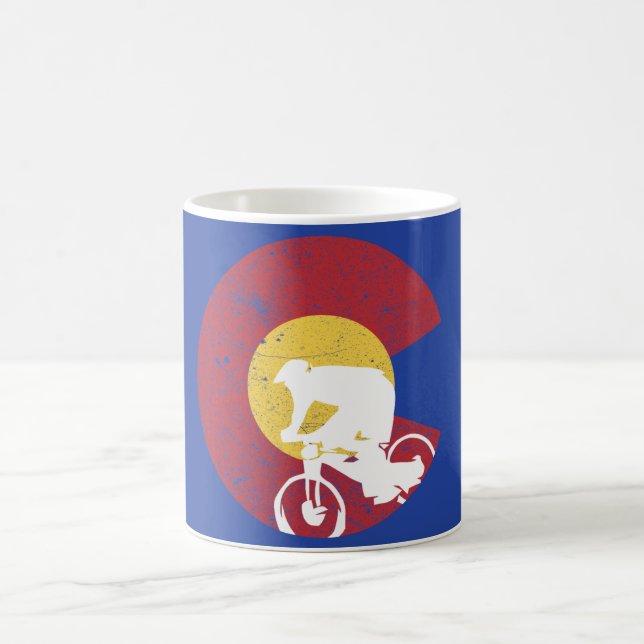 Mountain Bike Colorado Coffee Mug (Center)