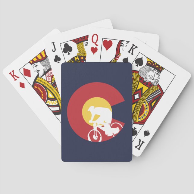Mountain Bike Colorado Poker Cards (Back)