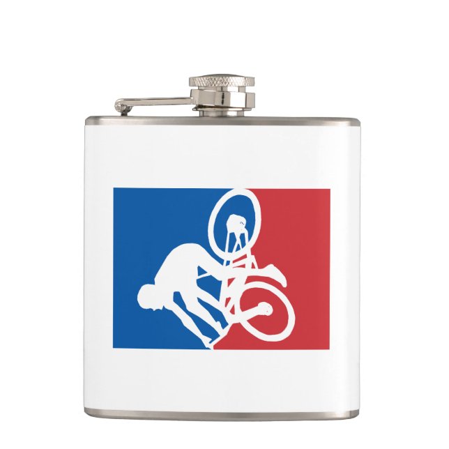 Mountain Bike Crash All Star Flask (Front)