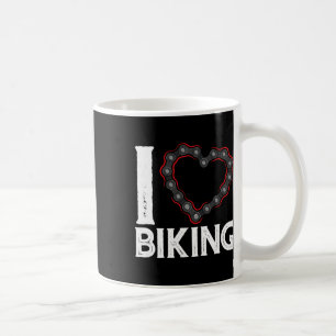 Mountain Bike Cycling Bicycle I Love Biking Coffee Mug