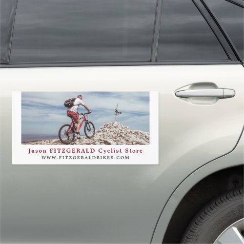 Mountain Bike Cycling Bicyclist Store Car Magnet