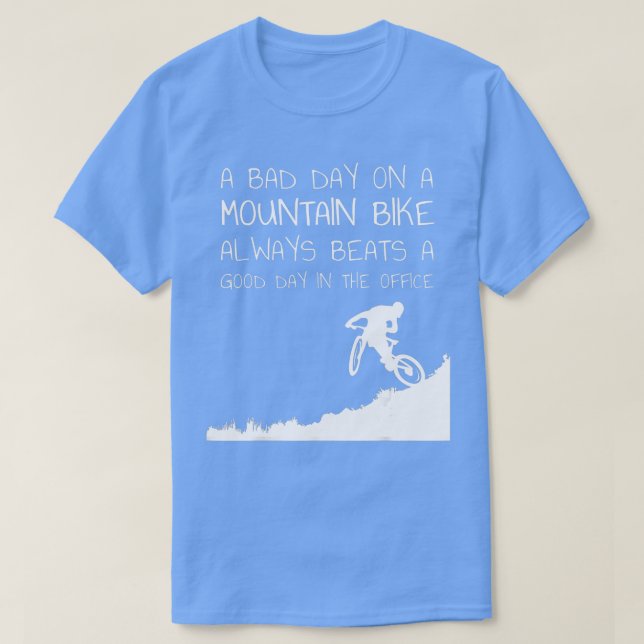 Mountain Bike  Cycling Jersey and Bicycle  T-Shirt (Design Front)