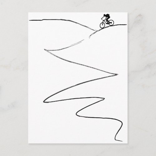 Mountain Bike Cycling Lover Cyclist Post Card