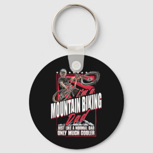 Mountain Bike Dad - Funny Biking Mtb Father's Day Keychain