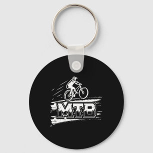 Mountain Bike Dad Mountain Biking Funny Biking Keychain