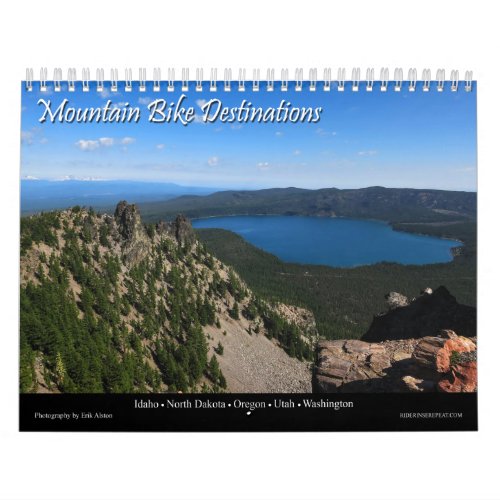 Mountain Bike Destinations Calendar