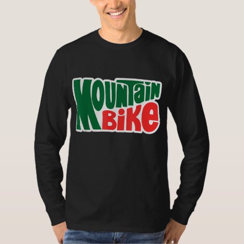 Mountain Bike Dew Style Graphic Outdoor Theme T_Shirt