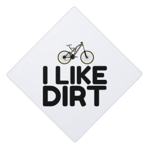 MOUNTAIN BIKE DIRT GRADUATION CAP TOPPER