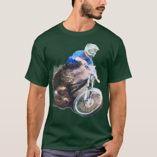 Mountain Bike Down Hill Racer Mud splatter T-Shirt