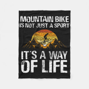 Mountain Bike Downhill - Mountain Biking Mtb Fleece Blanket