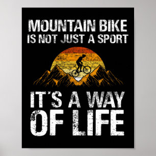 Mountain Bike Downhill - Mountain Biking Mtb  Poster