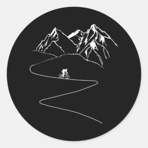 Mountain Bike Downhill MTB Bike Cycling Cyclist Classic Round Sticker