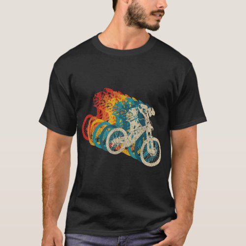 Mountain Bike Downhill MTB Biking Vintage Biker Gi T_Shirt