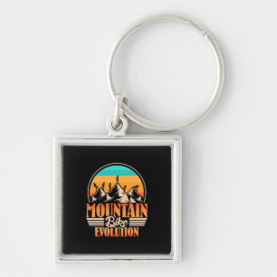 Mountain Bike Evolution Keychain