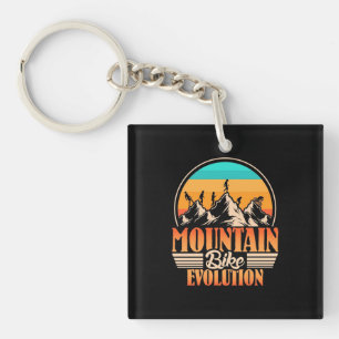 Mountain Bike Evolution Keychain
