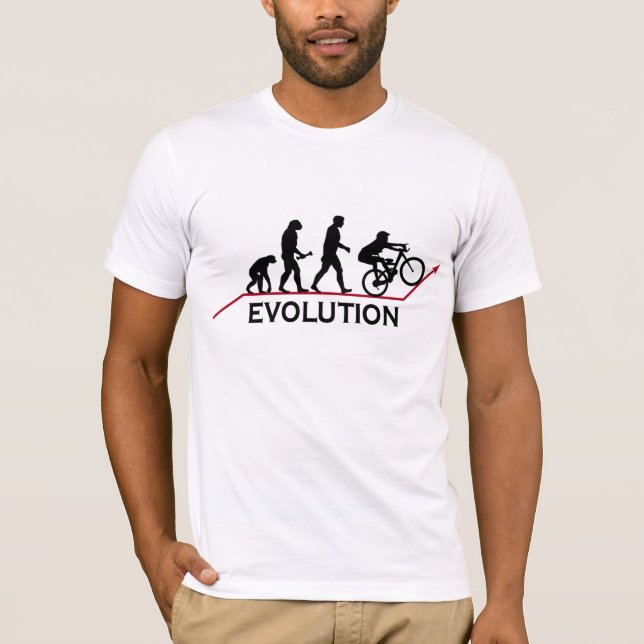 Mountain Bike Evolution t-shirt (Front)
