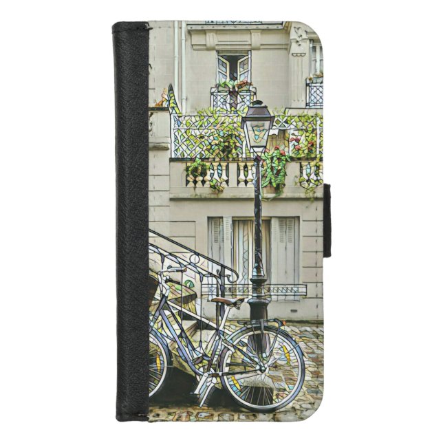 Mountain bike gifts iPhone wallet case (Front)