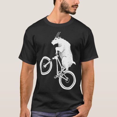 Mountain Bike Goat Funny Bicycle Day For Goat Love T_Shirt