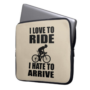 Mountain Bike Humor - Biking Quote - Funny Cycling Laptop Sleeve
