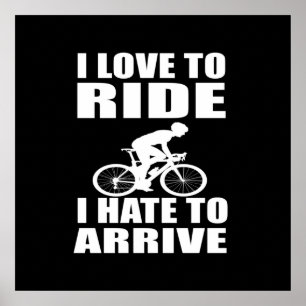 Mountain Bike Humor - Biking Quote - Funny Cycling Poster