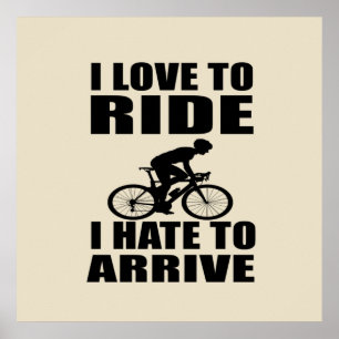 Mountain Bike Humor - Biking Quote - Funny Cycling Poster