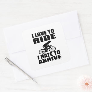 Mountain Bike Humor - Biking Quote - Funny Cycling Square Sticker